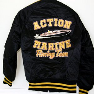 Action Marine Black Satin Jacket