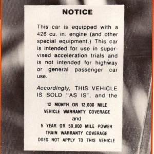 1968 Hurst Hemi Dart L023