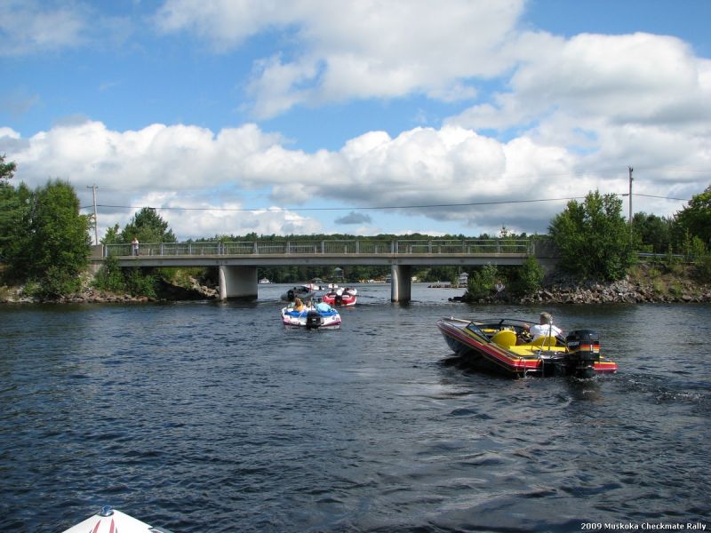 Going under bridge