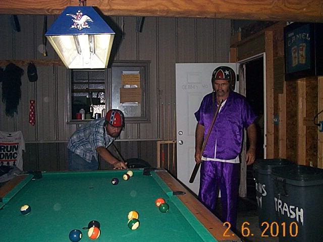 playing pool