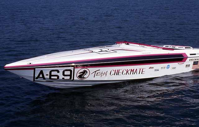 Vintage Factory Race Boat Pic
